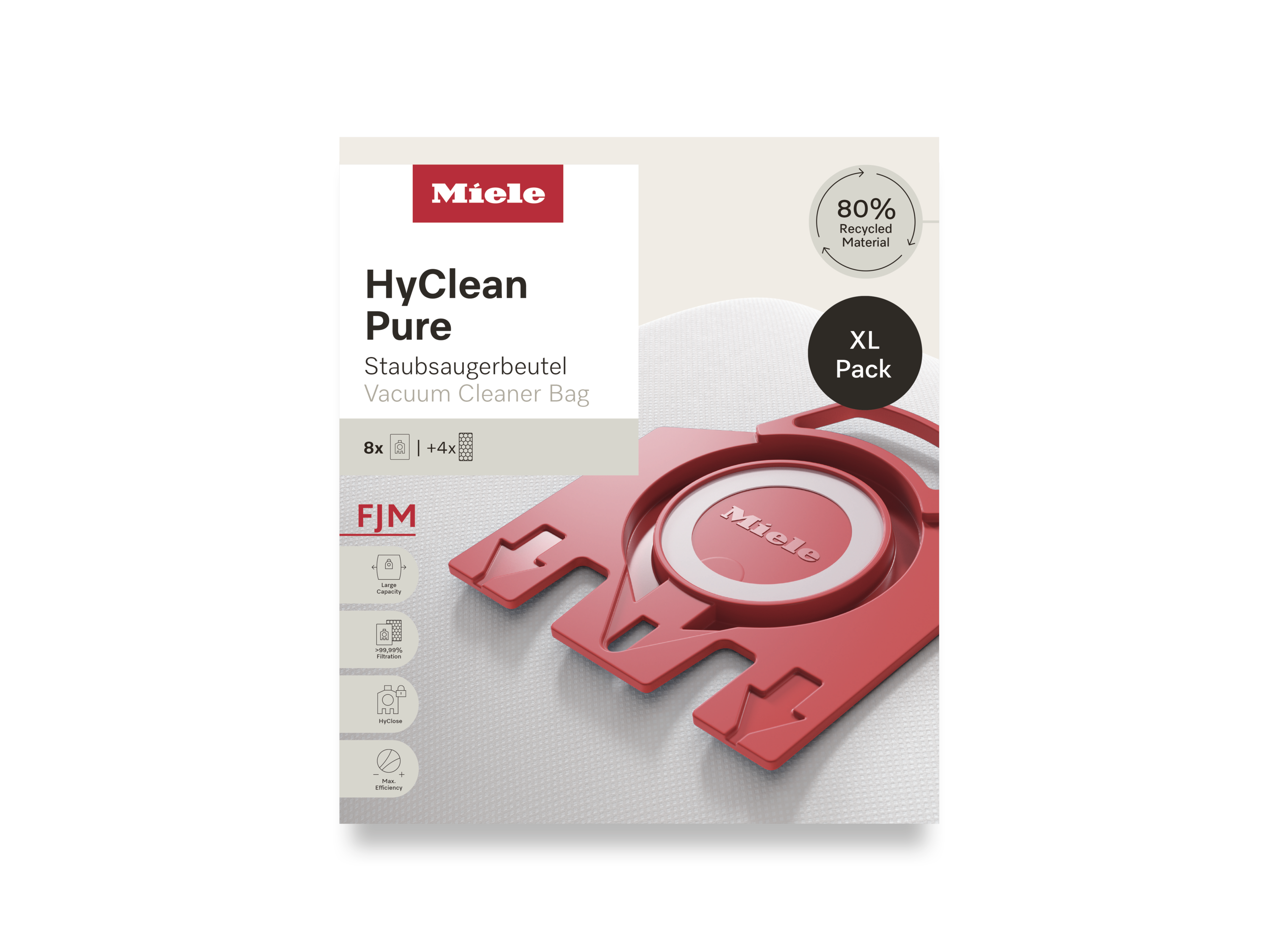 Комплект мешков-пылесборников HyClean Pure FJN XL Miele купить в Махачкале | Всегда в наличии! | Артикул 12498160 | Официальный сайт