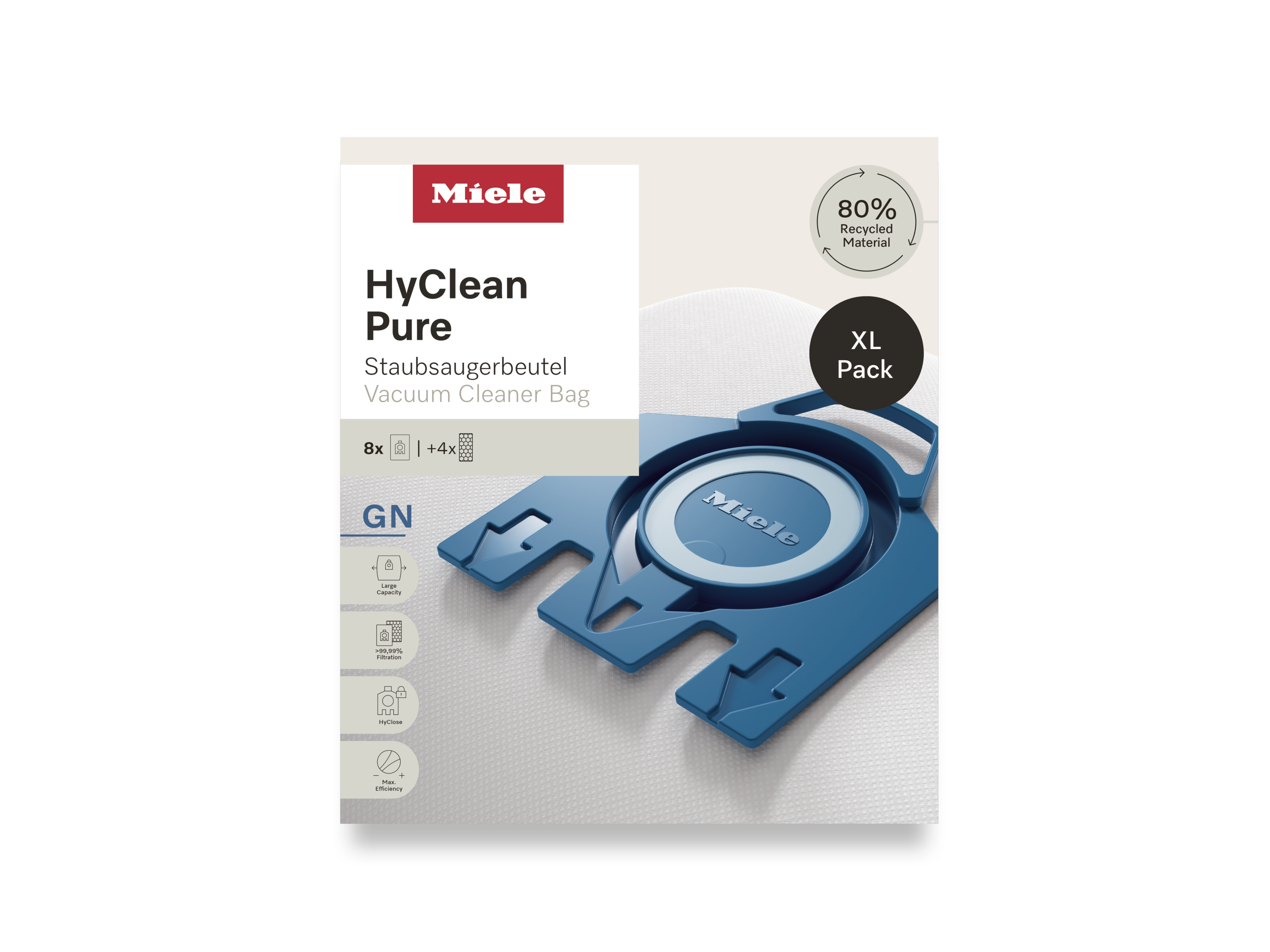 Комплект мешков-пылесборников HyClean Pure GN XL Miele купить в Махачкале | Всегда в наличии! | Артикул 12497870 | Официальный сайт