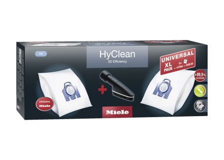 Комплект мешков-пылесборников Universal XL pack HyClean 3D GN Miele купить в Махачкале | Всегда в наличии! | Артикул 11476550 | Официальный сайт