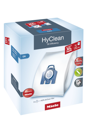 Комплект мешков пылесборников Allergy XL Pack 2 HyClean GN + фильтр HA 50 Miele купить в Махачкале | Всегда в наличии! | Артикул 10632880 | Официальный сайт